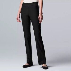 Women's Simply Vera Vera Wang Simply Modern Bootcut Pants - M black - NWOT